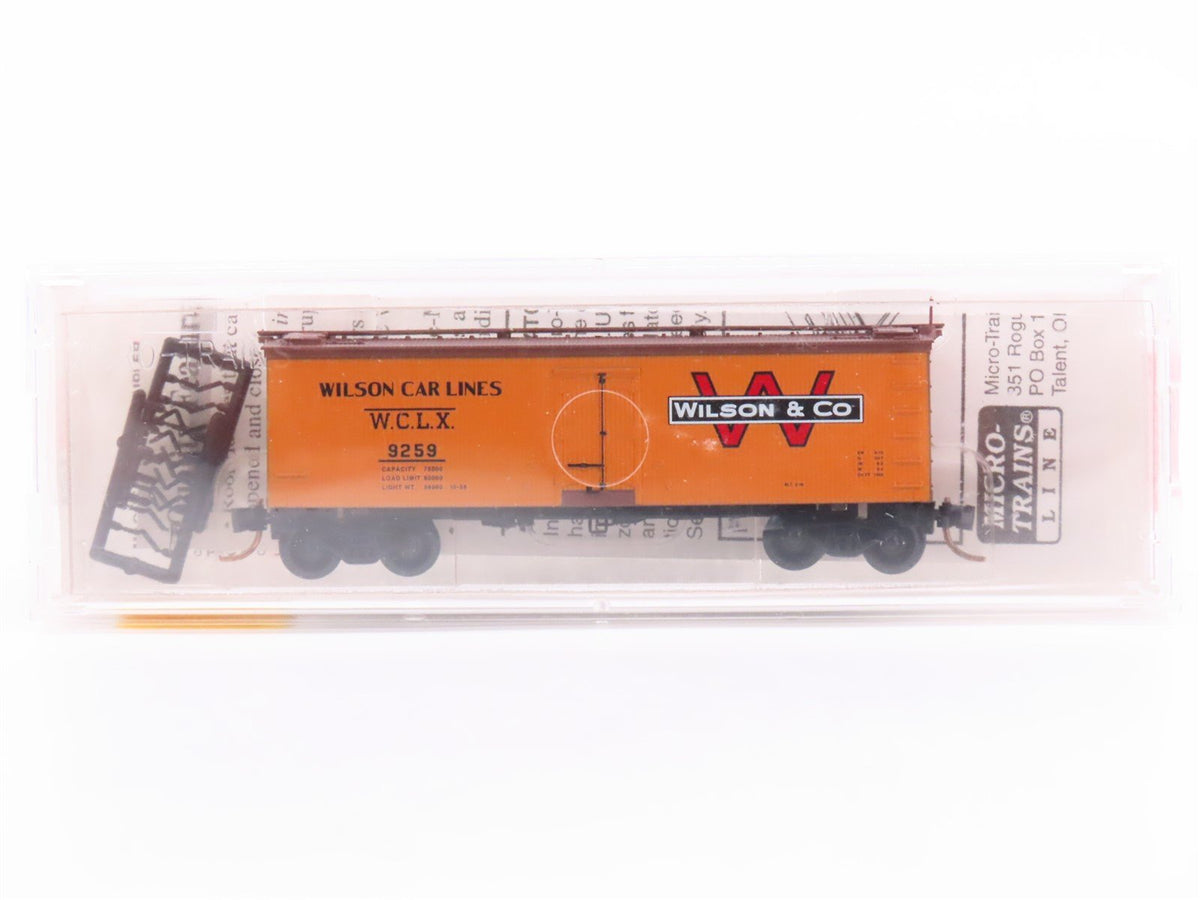 N Scale Micro-Trains MTL 58540 WCLX Wilson &amp; Company 36&#39; Wood Reefer #9259