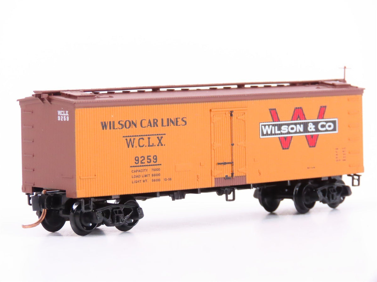 N Scale Micro-Trains MTL 58540 WCLX Wilson &amp; Company 36&#39; Wood Reefer #9259