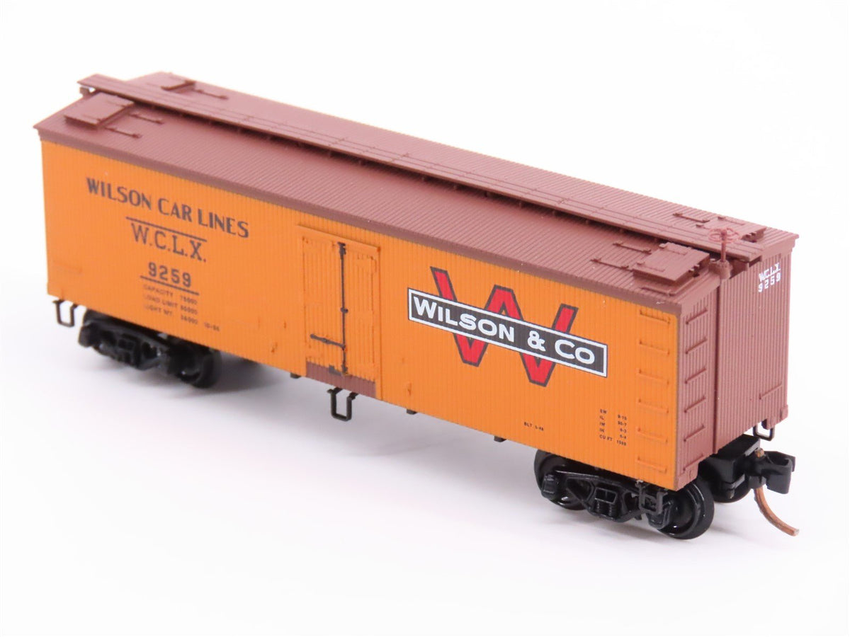 N Scale Micro-Trains MTL 58540 WCLX Wilson &amp; Company 36&#39; Wood Reefer #9259