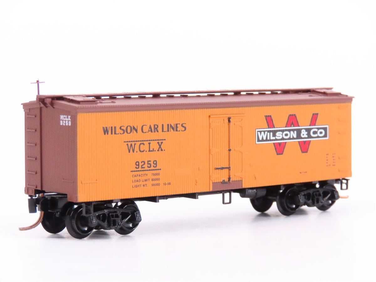 N Scale Micro-Trains MTL 58540 WCLX Wilson &amp; Company 36&#39; Wood Reefer #9259