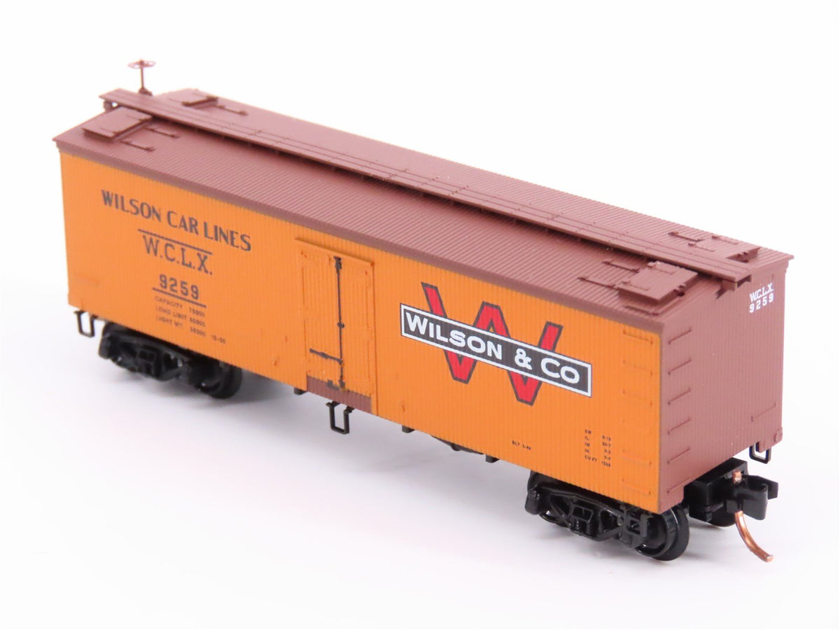 N Scale Micro-Trains MTL 58540 WCLX Wilson &amp; Company 36&#39; Wood Reefer #9259