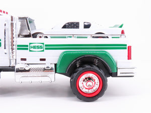 Hess Toy Truck 2011 Flatbed Utility Truck & Race Car w/ Lights & Sound