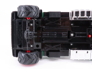 Hess Toy Truck 2011 Flatbed Utility Truck & Race Car w/ Lights & Sound