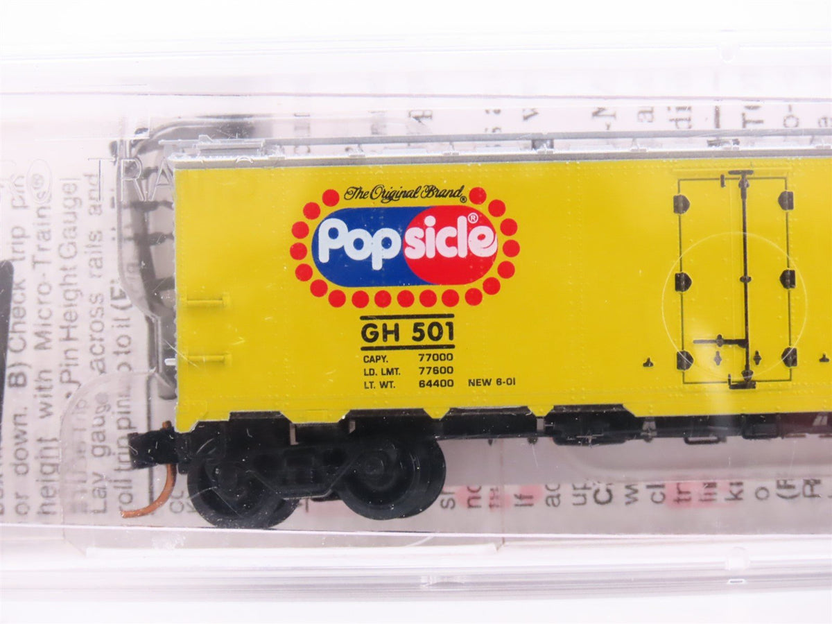 N Scale Micro-Trains MTL 59050 GH Good Humor Popsicle 40&#39; Steel Ice Reefer #501