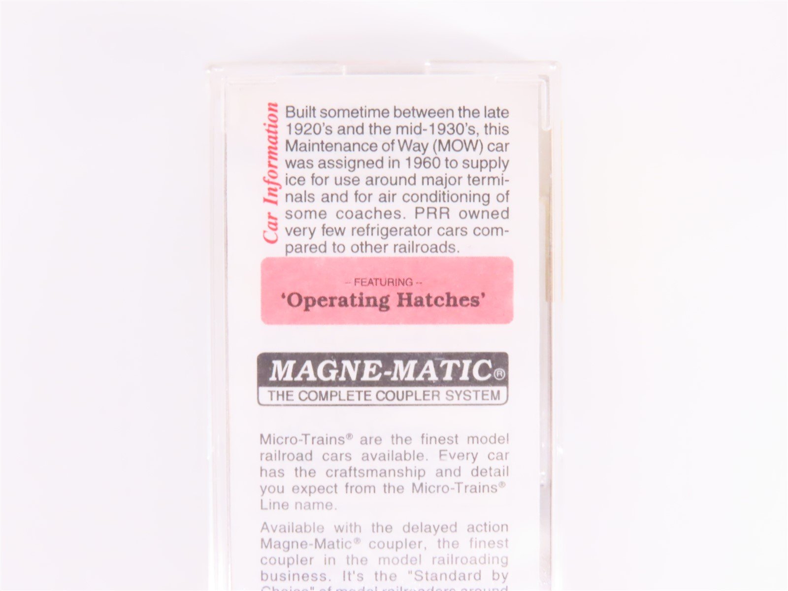 N Scale Micro-Trains MTL 59040 PRR Pennsylvania 40' Steel Ice Reefer #498350