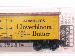 N Scale Micro-Trains MTL 58550 Armour's Cloverbloom Butter 36' Reefer #14796