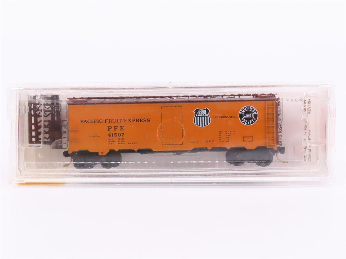 N Scale Micro-Trains MTL 59520 SP UP PFE Pacific Fruit Express 40&#39; Reefer #41507