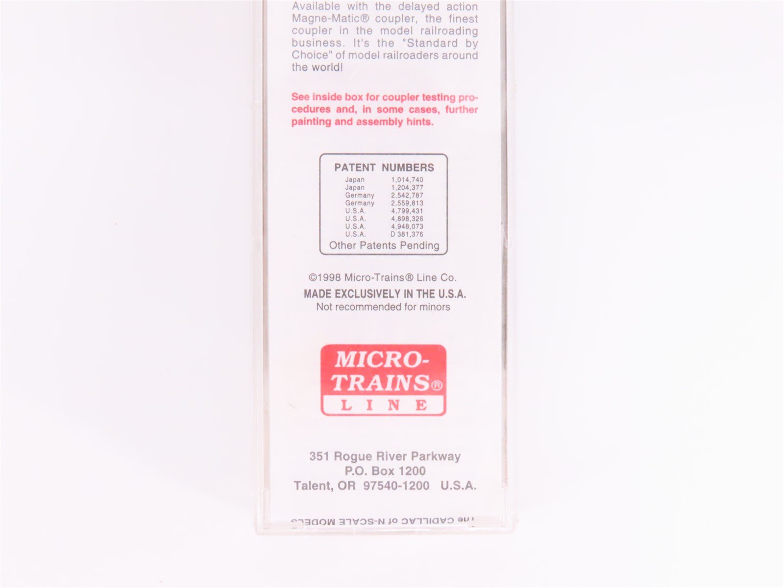 N Scale Micro-Trains MTL 43060 NYC MCRR Michigan Central 40' Box Car #62475