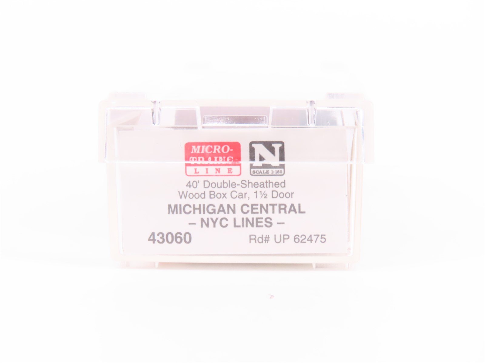 N Scale Micro-Trains MTL 43060 NYC MCRR Michigan Central 40' Box Car #62475