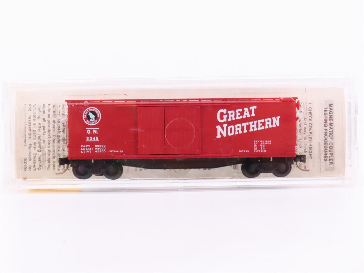 N Scale Micro-Trains MTL 43040 GN Great Northern Railway 40&#39; Box Car #3345