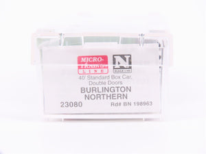 N Scale Micro-Trains MTL 23080 BN Burlington Northern 40' Box Car #198963