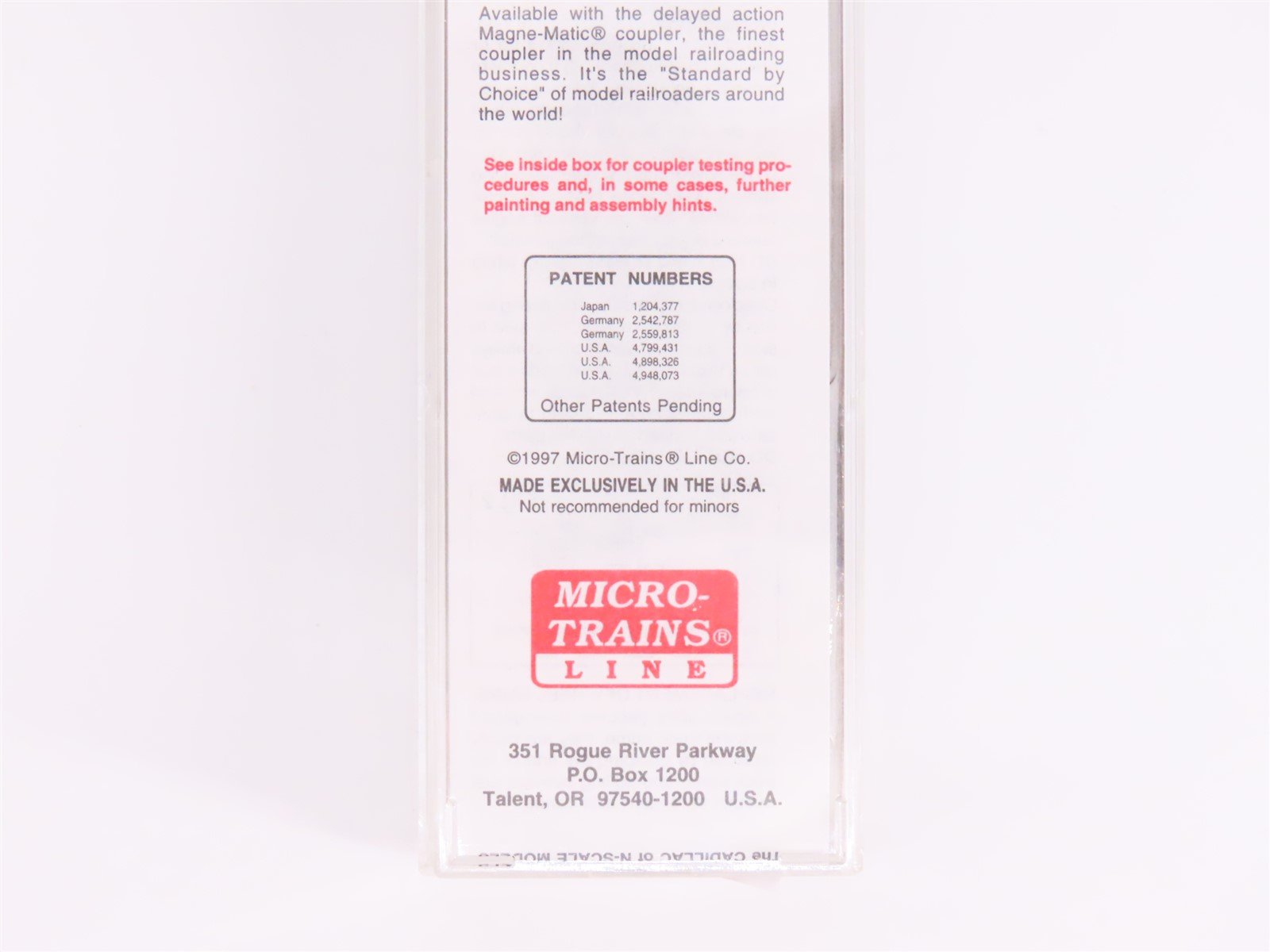 N Scale Micro-Trains MTL 29080 PGE Pacific Great Eastern 40' Box Car #4101