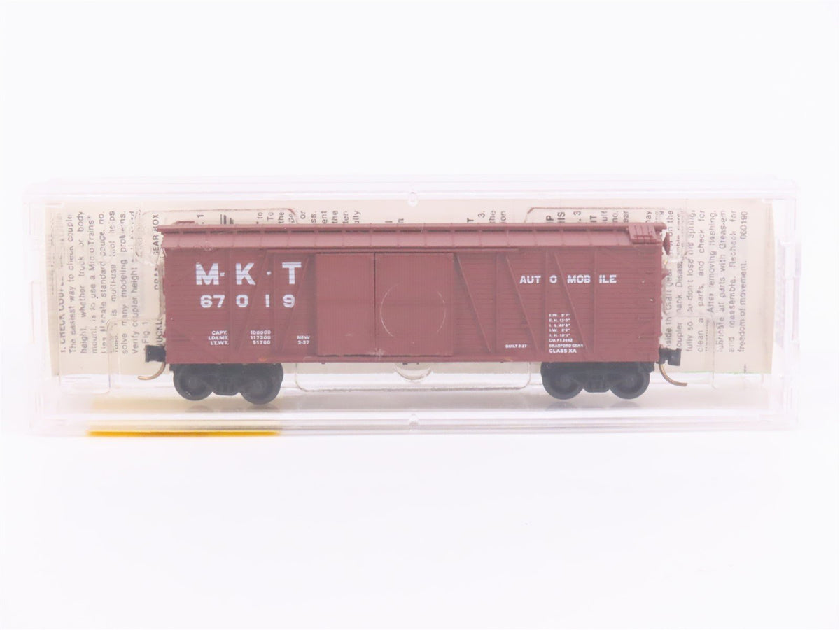 N Scale Micro-Trains MTL 29040 M-K-T 40&#39; Automobile Box Car #67019