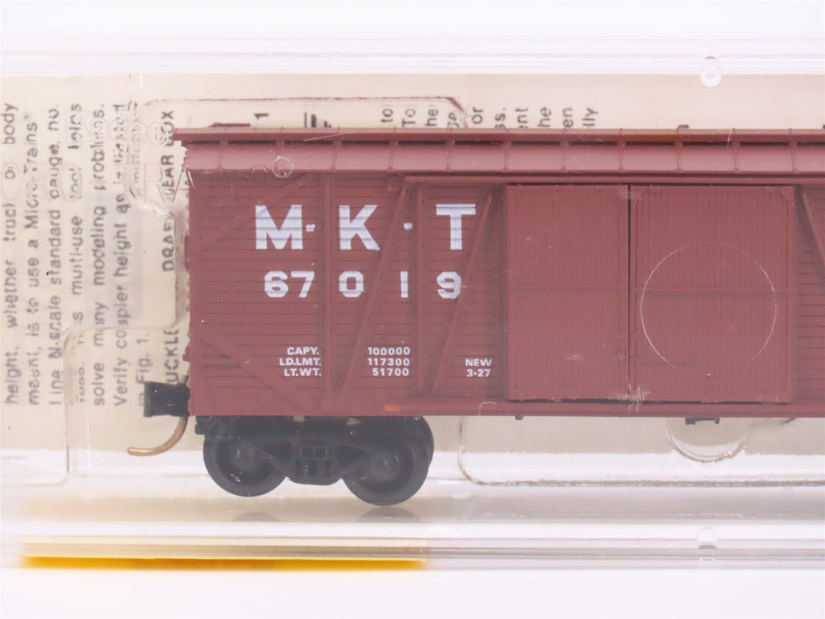 N Scale Micro-Trains MTL 29040 M-K-T 40&#39; Automobile Box Car #67019