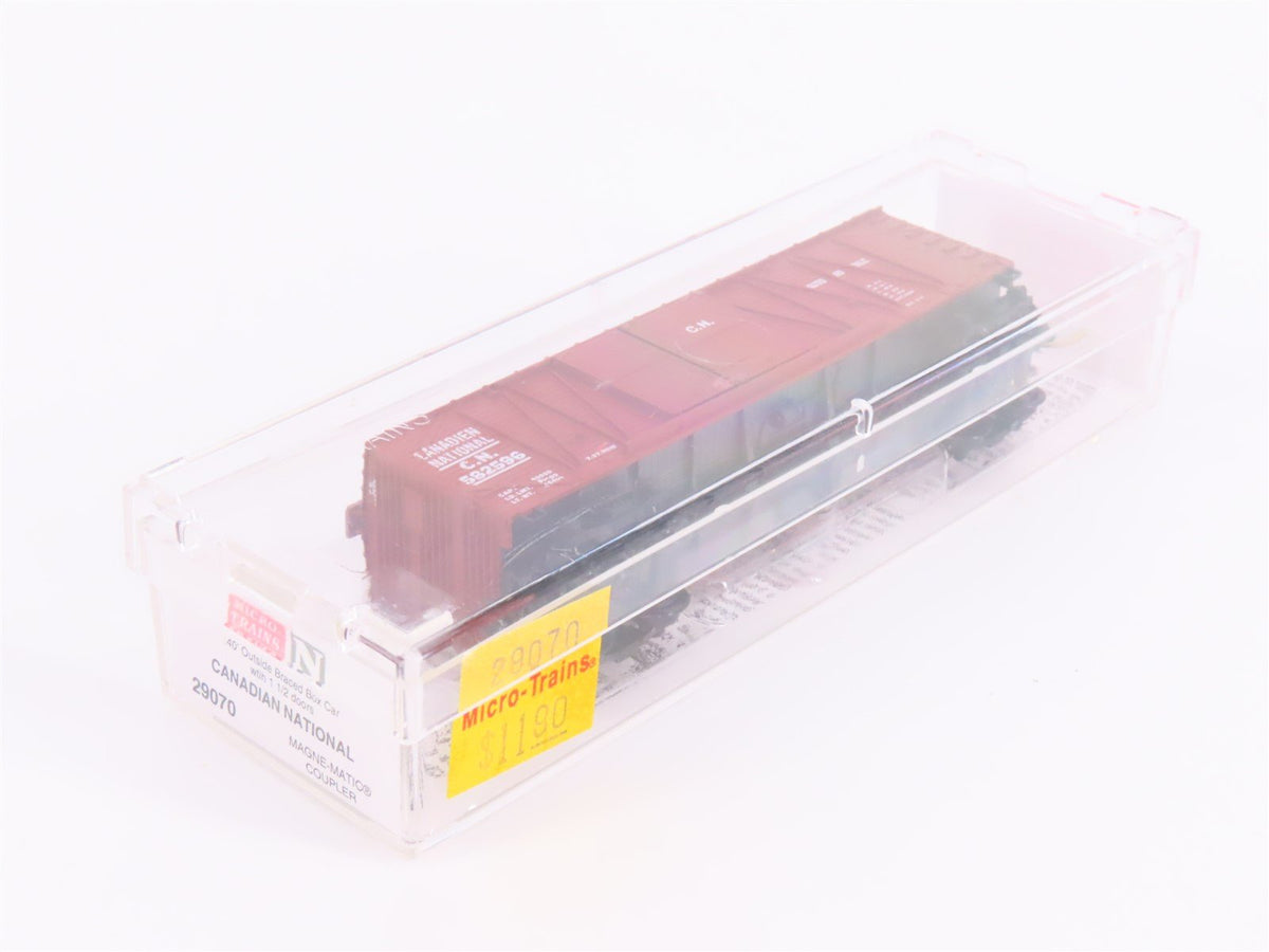 N Scale Micro-Trains MTL 29070 CN Canadian National 40&#39; Auto Box Car #582596