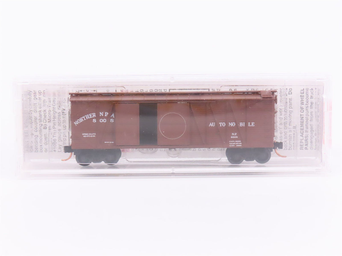 N Scale Micro-Trains MTL 29030 NP Northern Pacific Automobile 40&#39; Box Car #8008