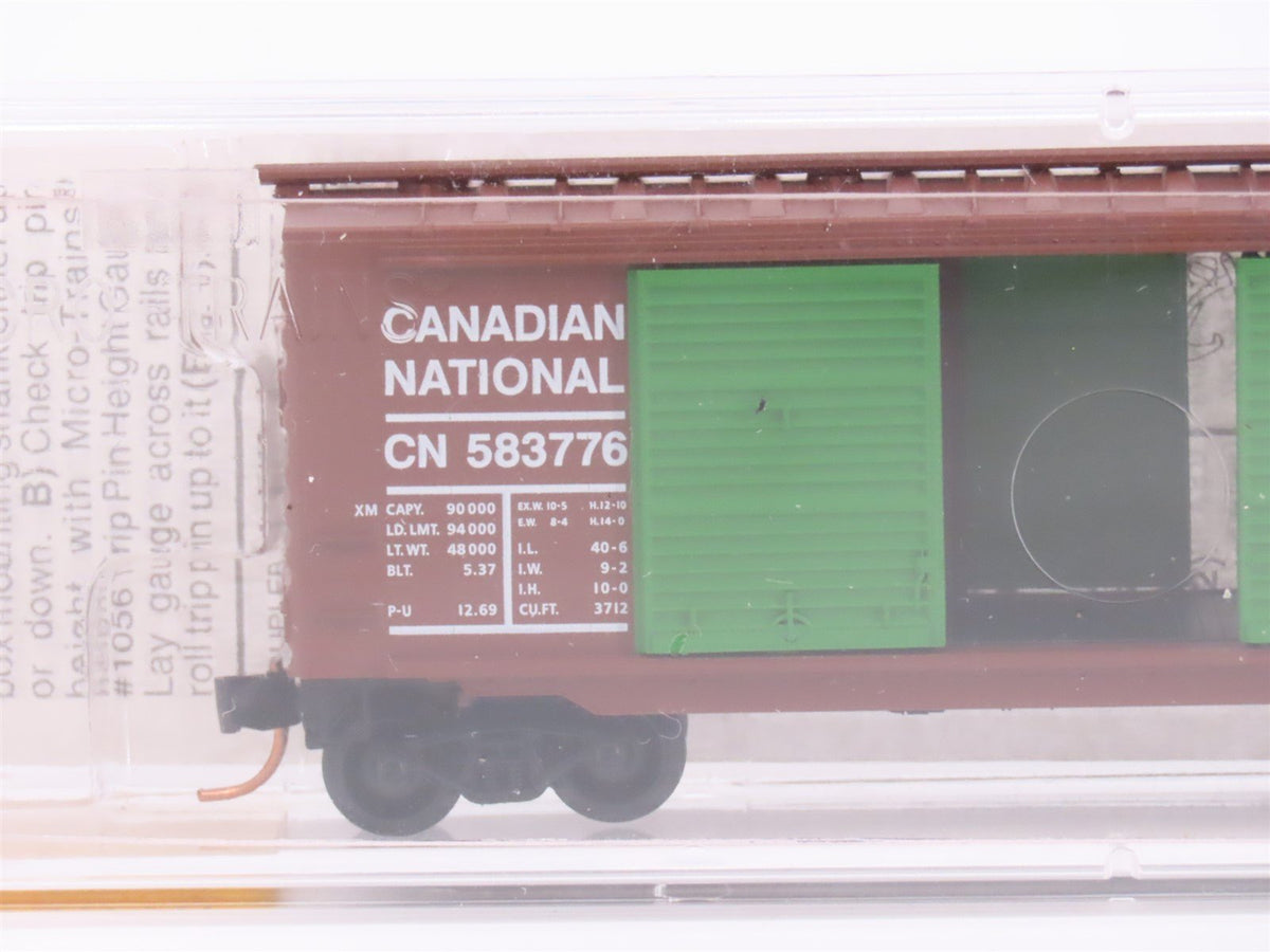 N Scale Micro-Trains MTL 23070 CN Canadian National Railroad 40&#39; Box Car #583776