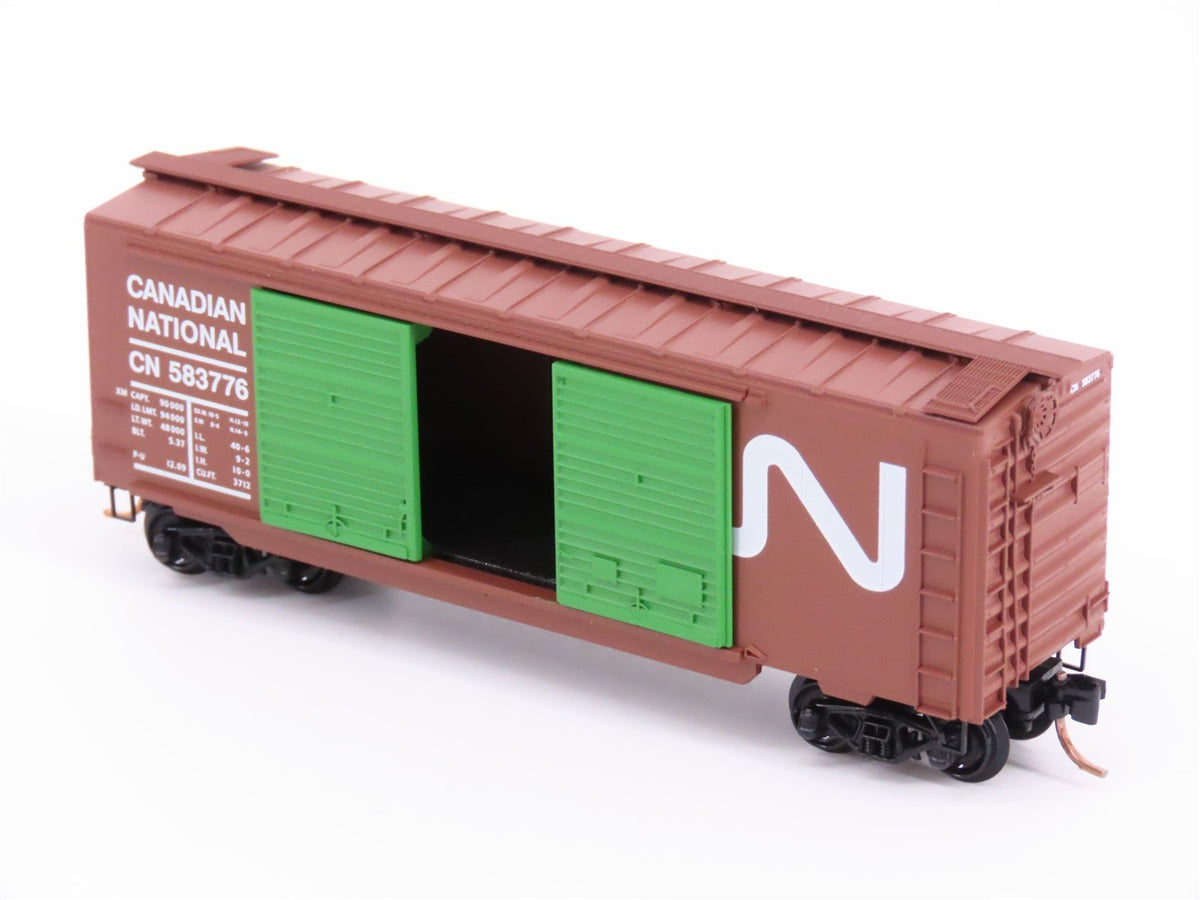 N Scale Micro-Trains MTL 23070 CN Canadian National Railroad 40&#39; Box Car #583776