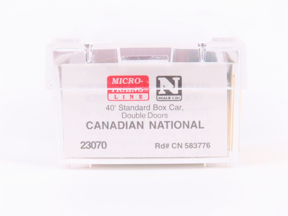 N Scale Micro-Trains MTL 23070 CN Canadian National Railroad 40&#39; Box Car #583776