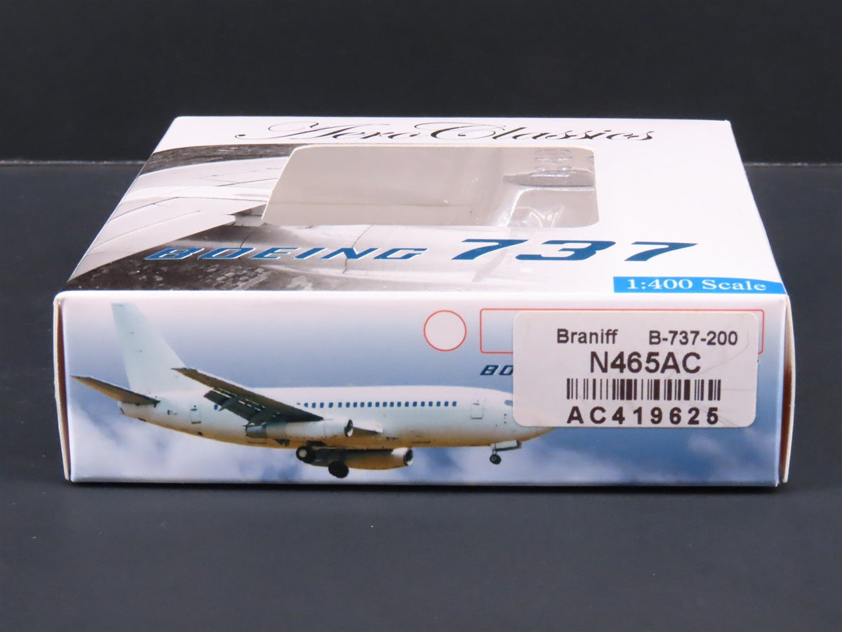 1:400 Aero Classics Die-Cast Braniff Boeing B737-293 Airliner N456AC