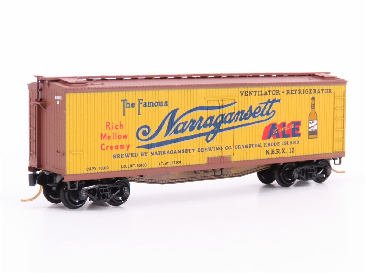 N Scale Micro-Trains MTL 49220 NBRX Narragansett Ale 40&#39; Wood Reefer #12