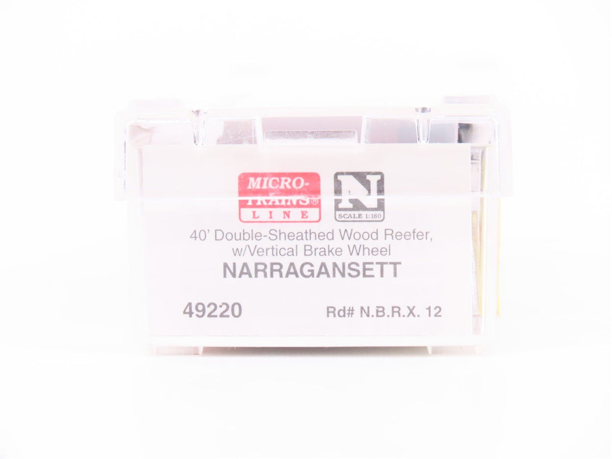 N Scale Micro-Trains MTL 49220 NBRX Narragansett Ale 40&#39; Wood Reefer #12