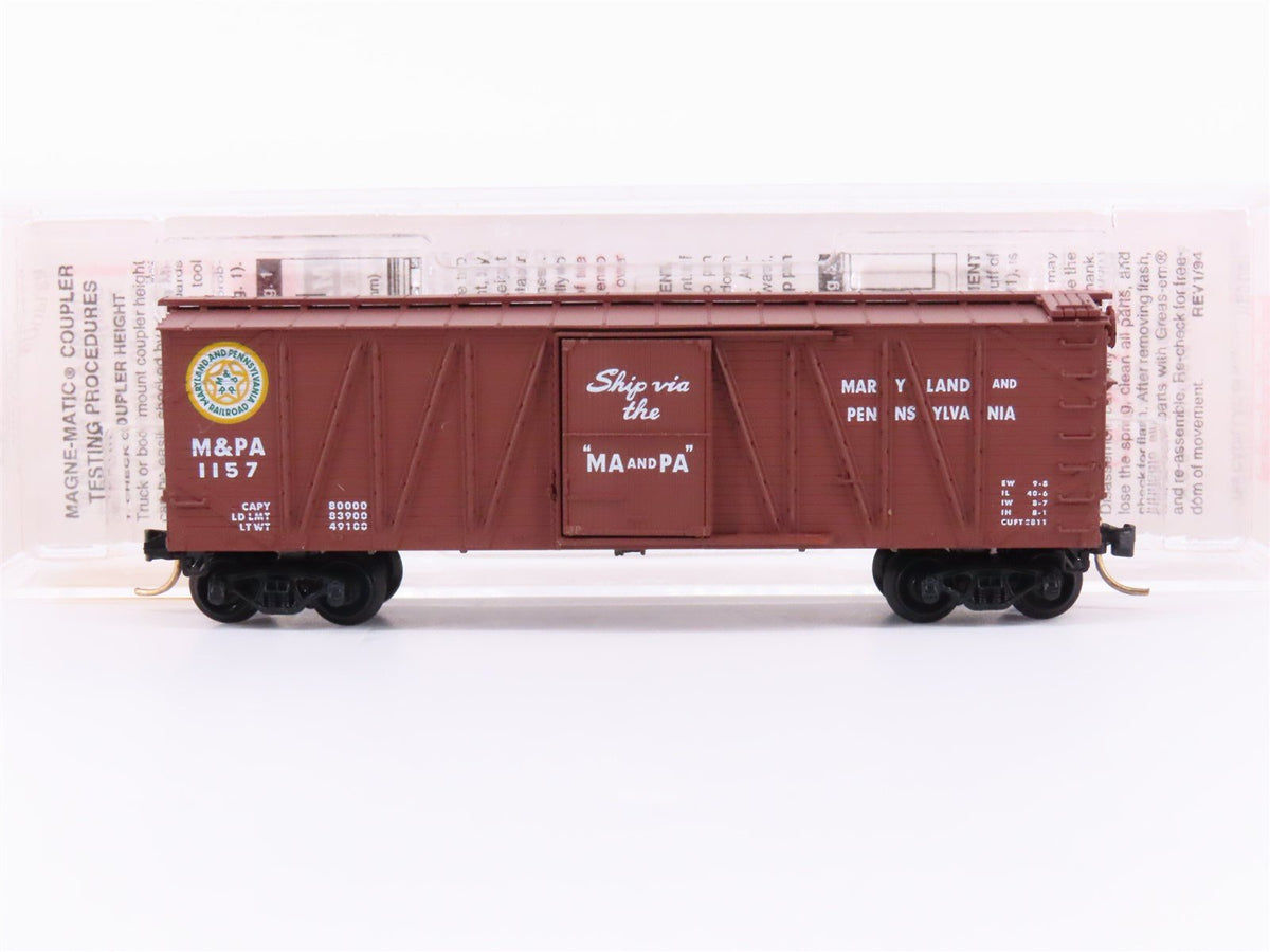 N Micro-Trains MTL 28020 M&amp;PA Maryland &amp; Pennsylvania Ma &amp; Pa 40&#39; Box Car #1157