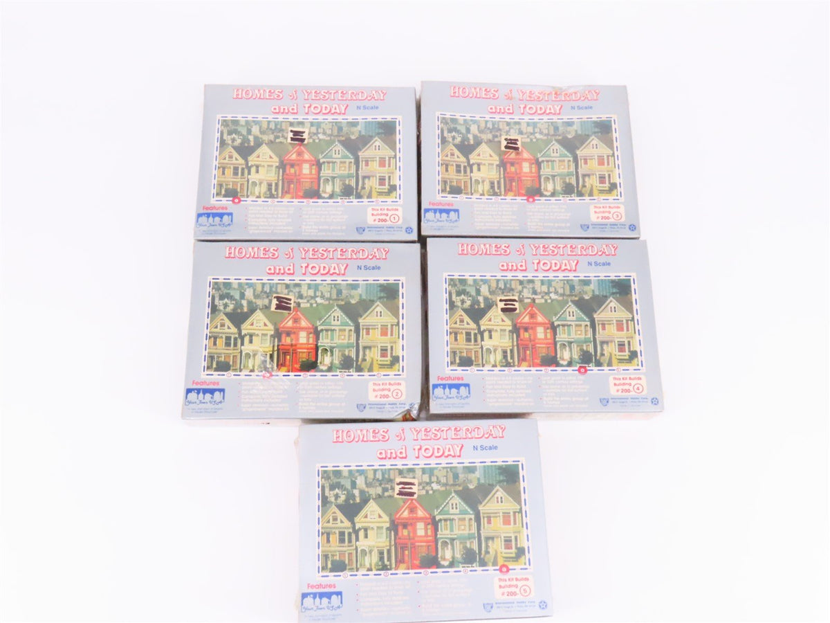 N Scale IHC Kits 200-(1-5) Homes of Yesterday &amp; Today 5 Townhouse Set - Sealed