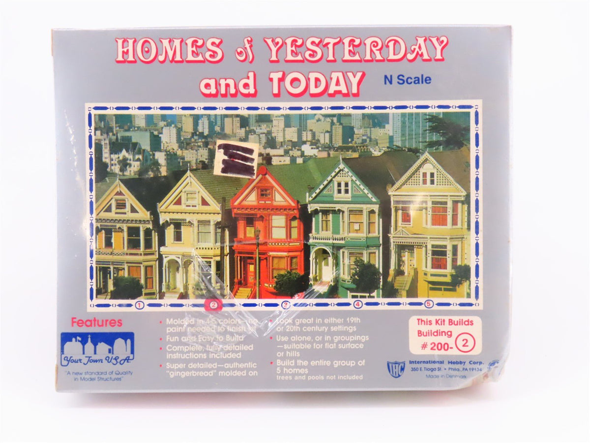 N Scale IHC Kits 200-(1-5) Homes of Yesterday &amp; Today 5 Townhouse Set - Sealed