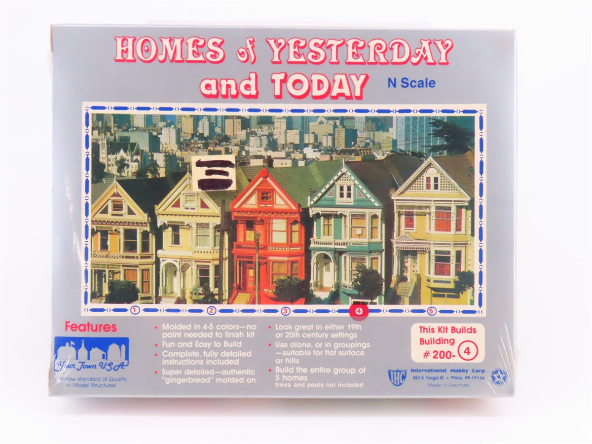 N Scale IHC Kits 200-(1-5) Homes of Yesterday &amp; Today 5 Townhouse Set - Sealed