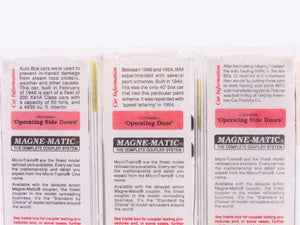 N Scale Micro-Trains MTL 19896 PRR/WM/LV Railroad Box Car 3-Pack Sealed