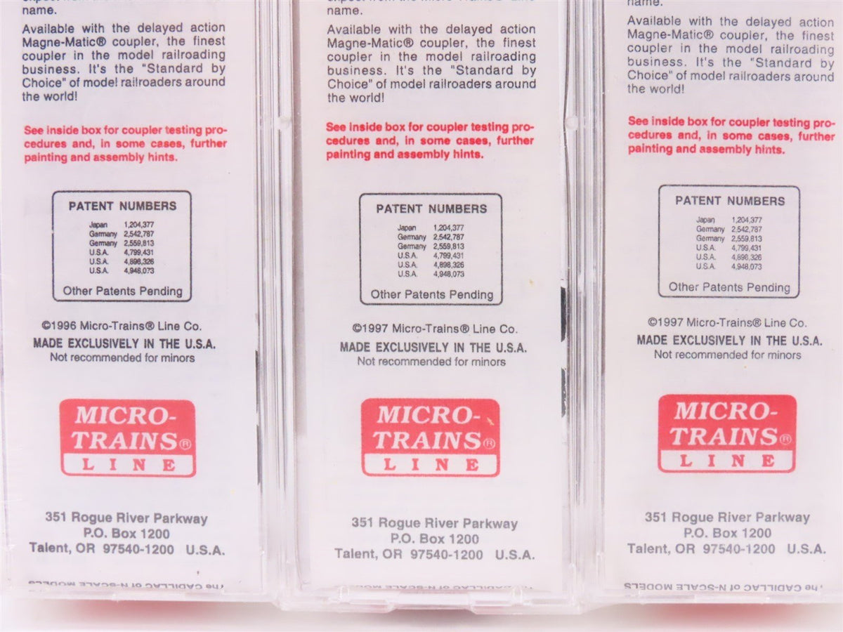 N Scale Micro-Trains MTL 19896 PRR/WM/LV Railroad Box Car 3-Pack Sealed