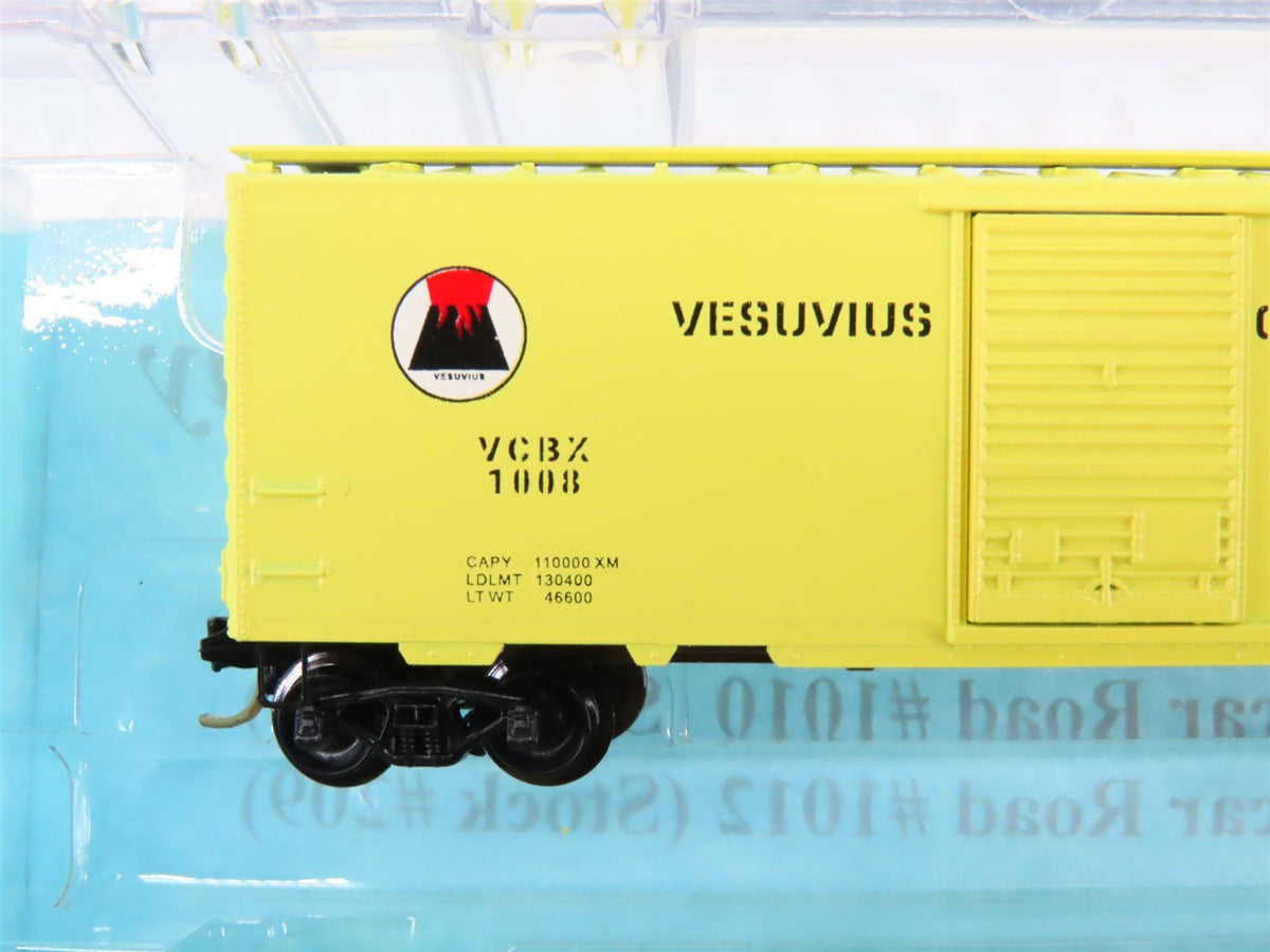 N Scale MTL Al&#39;s Kustom Train Kars VCBX Vesuvius Crucible Co 40&#39; Box Car 3-Pack