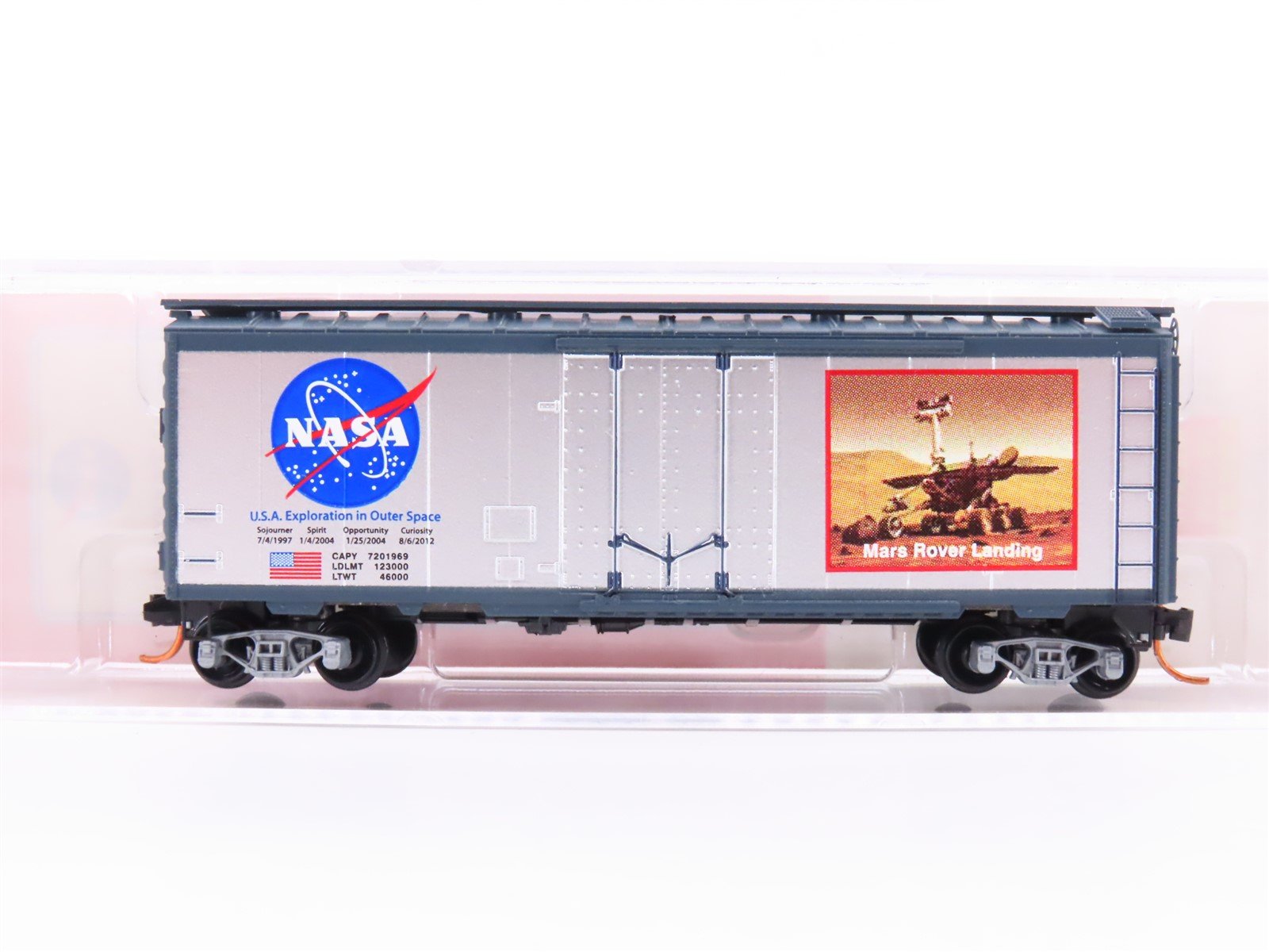 N Scale Micro-Trains MTL NSE 12-02 NASA Mars Rover Galaxy Plug Door Box Car