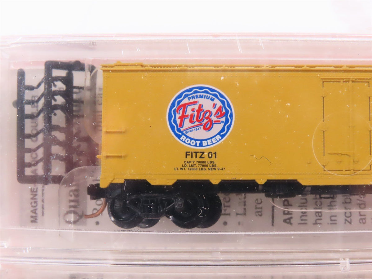 N Micro-Trains MTL NSC FITZ Root Beer 40&#39; Steel Side Ice Reefer 2-Pack Sealed