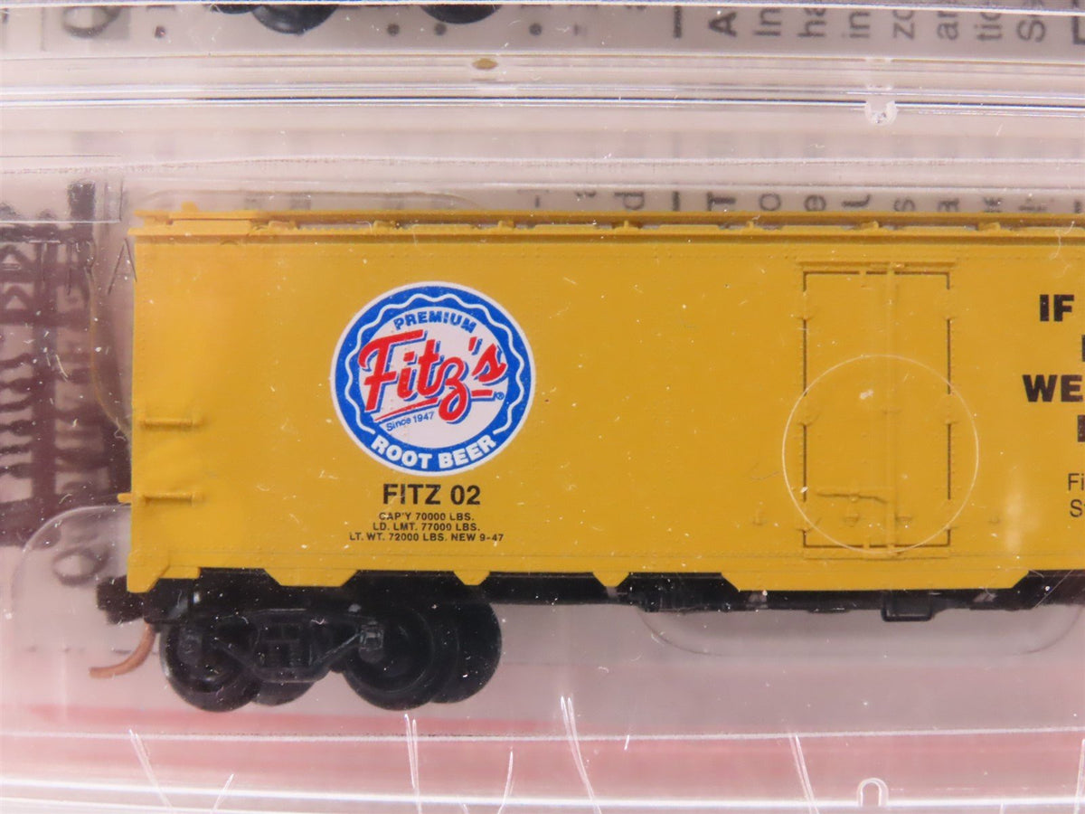 N Micro-Trains MTL NSC FITZ Root Beer 40&#39; Steel Side Ice Reefer 2-Pack Sealed