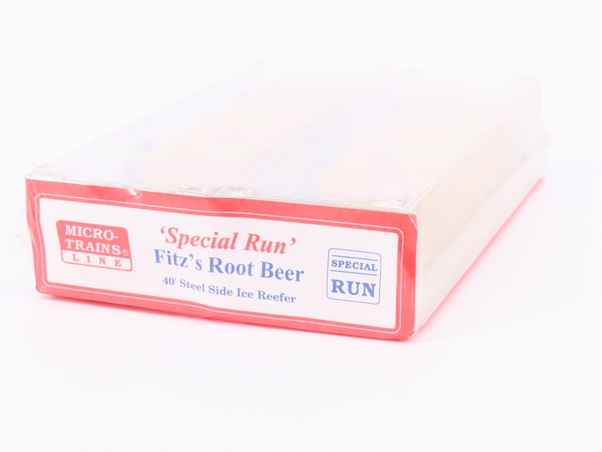 N Micro-Trains MTL NSC FITZ Root Beer 40&#39; Steel Side Ice Reefer 2-Pack Sealed