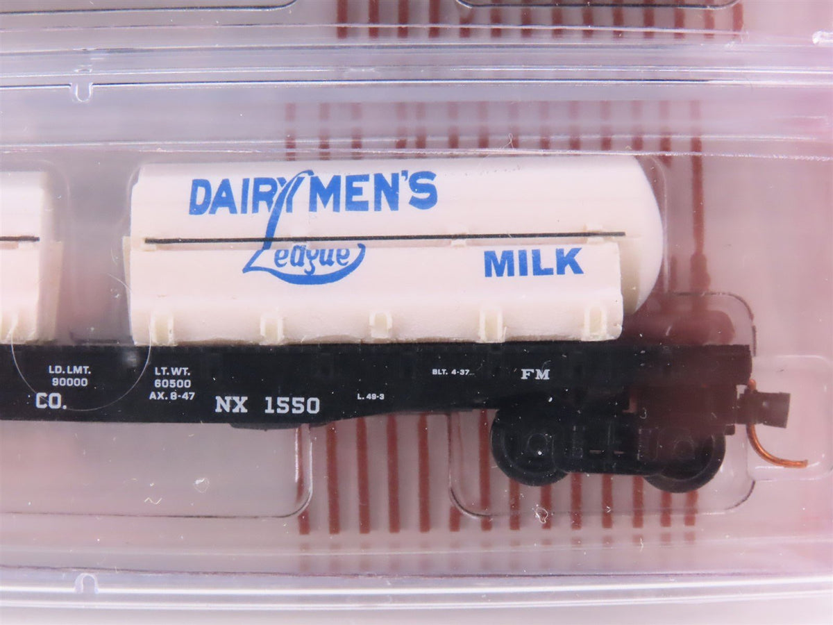 N Scale Micro-Trains MTL NSC 07-129 NX The Dairy Express Flat Car 2-Pack Sealed