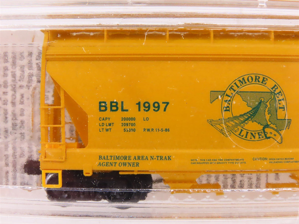 N Micro-Trains MTL Special Run BBL Baltimore Belt 2-Bay Hopper 2-Pack Sealed