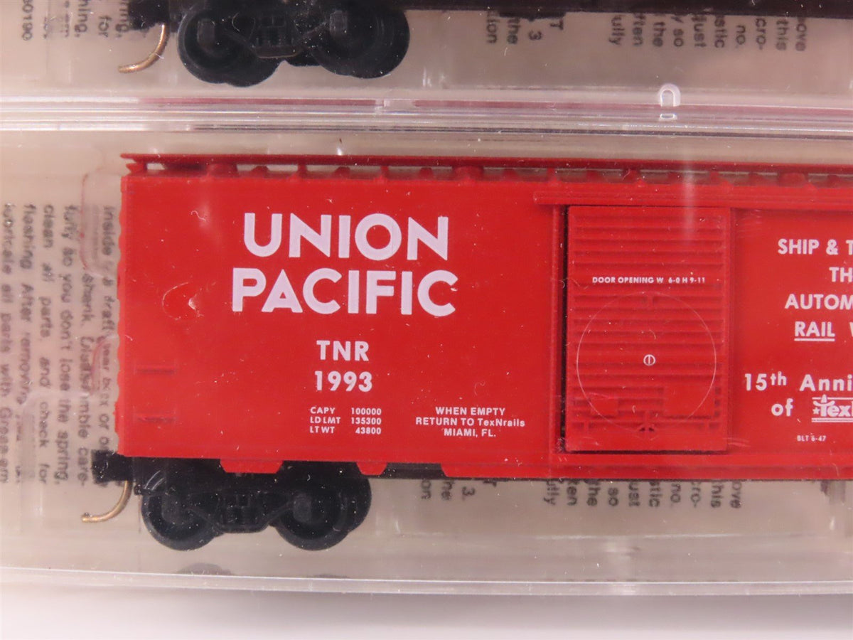 N Scale Micro-Trains MTL TexNrails TNR UP Union Pacific Box Car 2-Pack Sealed