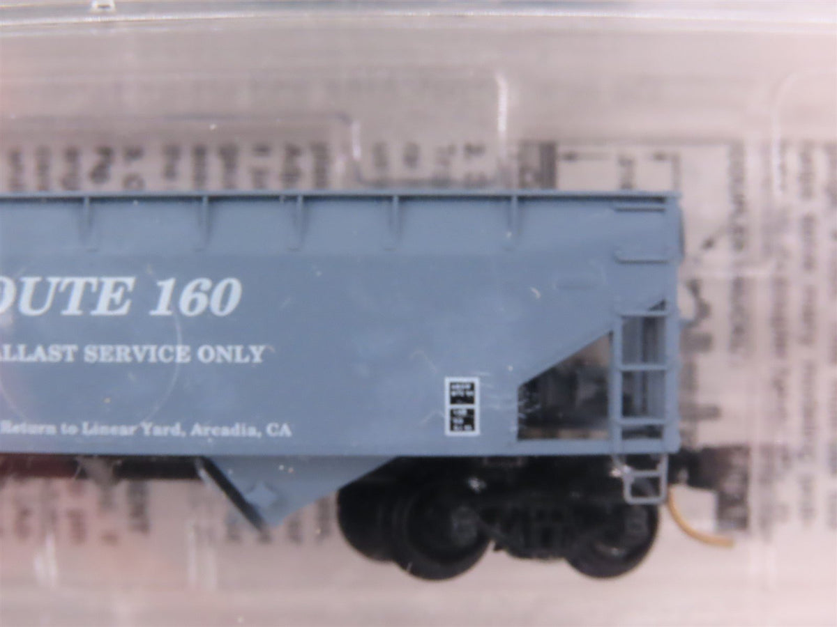 N Scale Micro-Trains MTL 55000-12 BNTK Route 160 MOW 2-Bay Hopper 2-Pack Sealed