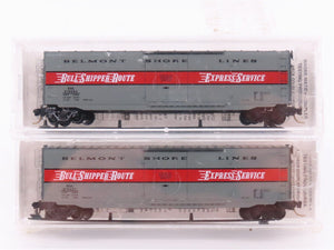 N Micro-Trains MTL Special Run BSL Bull Shipper Route Box Car 2-Pack Sealed