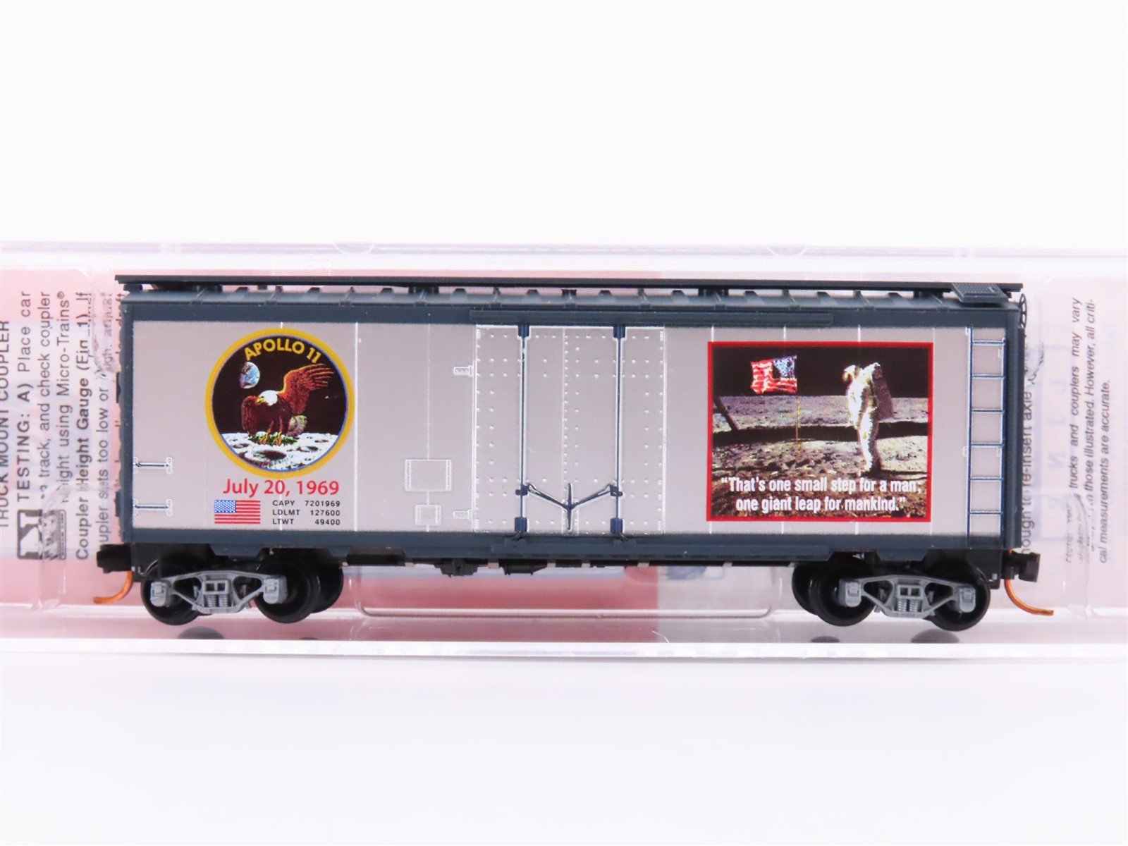 N Scale Micro-Trains MTL NSE 11-02 NASA Apollo 11 Moon Plug Door Box Car