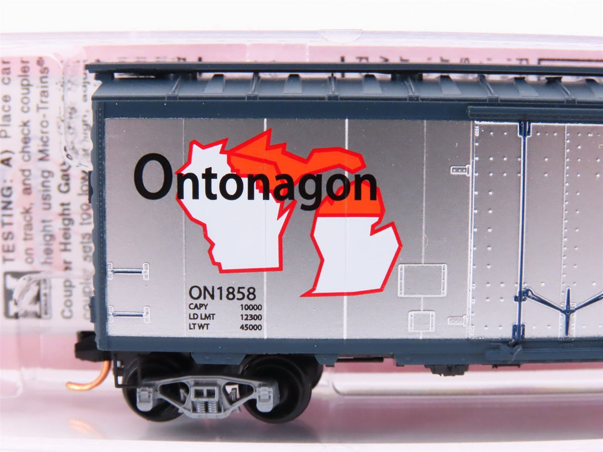 N Scale Micro-Trains MTL NSE 13-01 ON State of Ontonagon Plug Door Box Car #1858