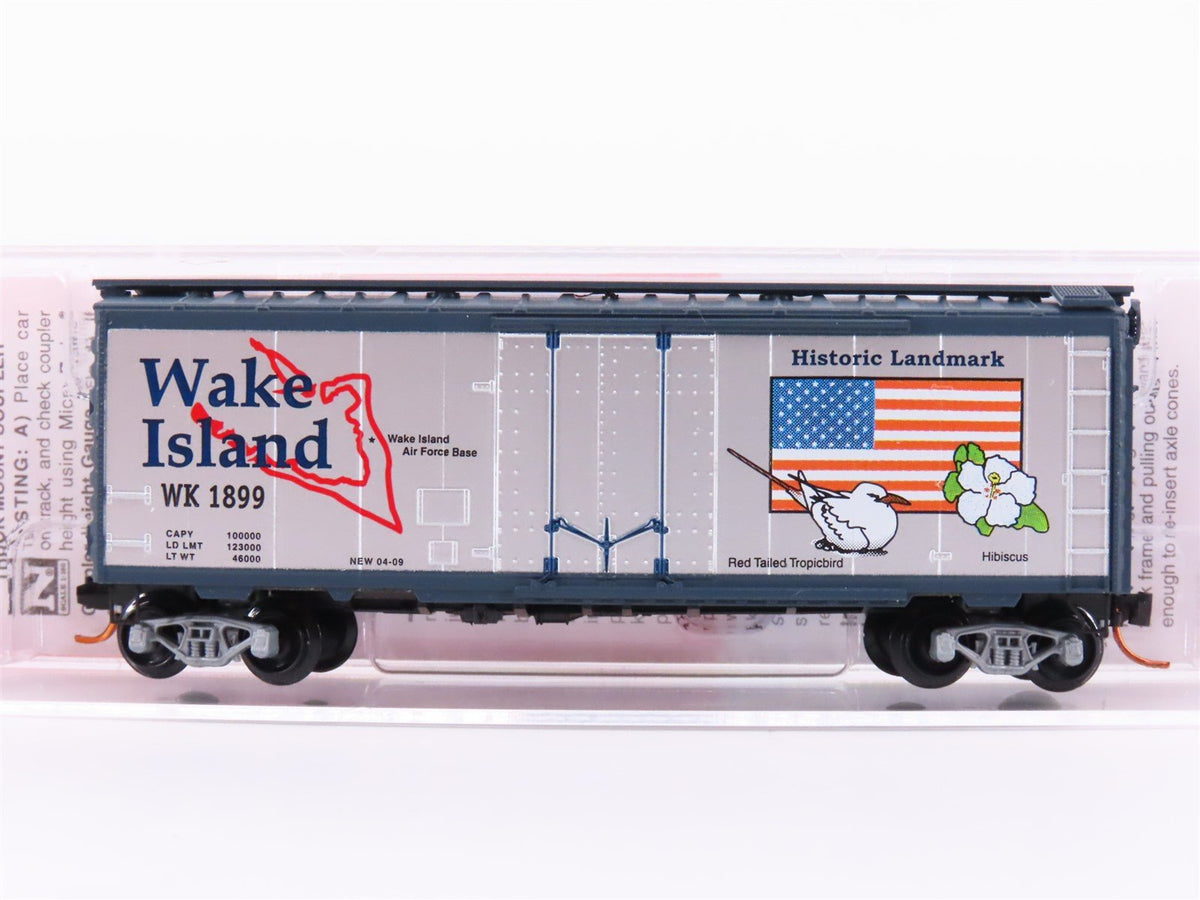 N Scale Micro-Trains MTL NSC 09-01 WK Wake Island 40&#39; Plug Door Box Car #1899