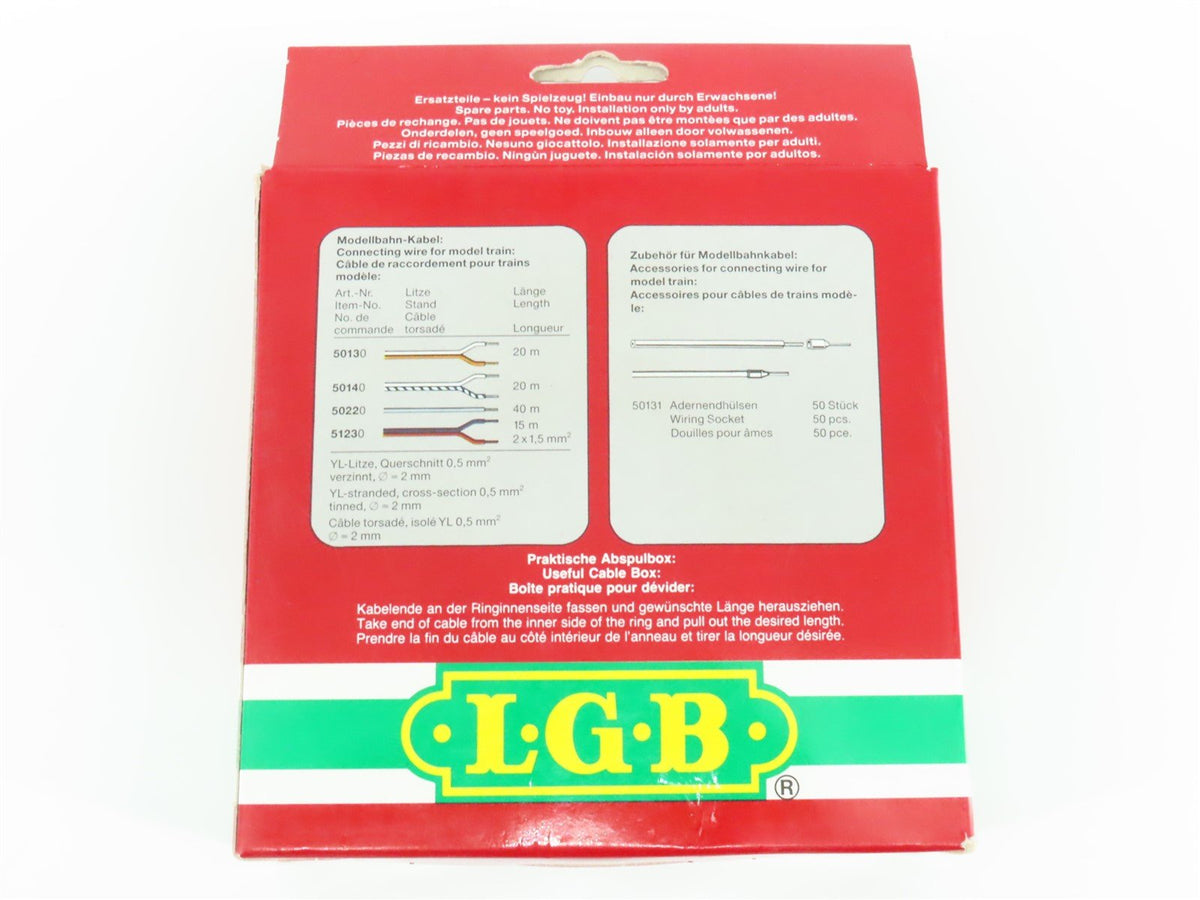 LGB 50230 2 Conductor Red &amp; Blue 15 Meter Wire