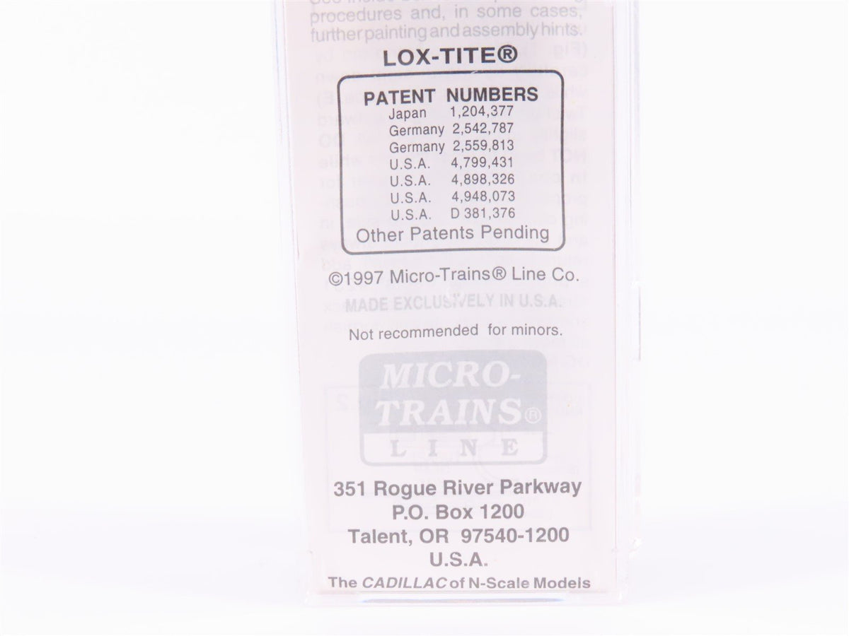 N Micro-Trains MTL 102030 25th Anniversary 60&#39; Double Plug Doors Box Car #1172