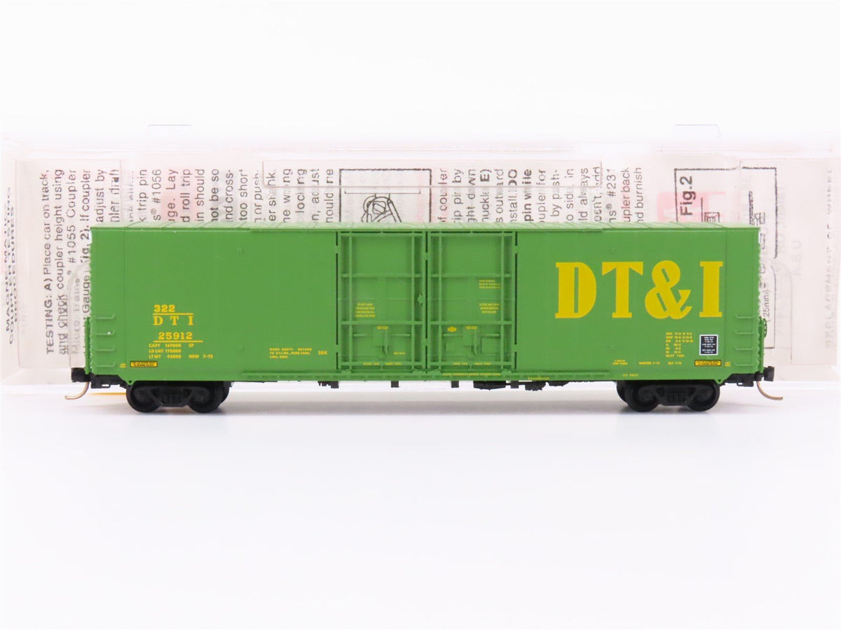 N Scale Micro-Trains MTL 102010 DTI Detroit Toledo &amp; Ironton 60&#39; Box Car #25912