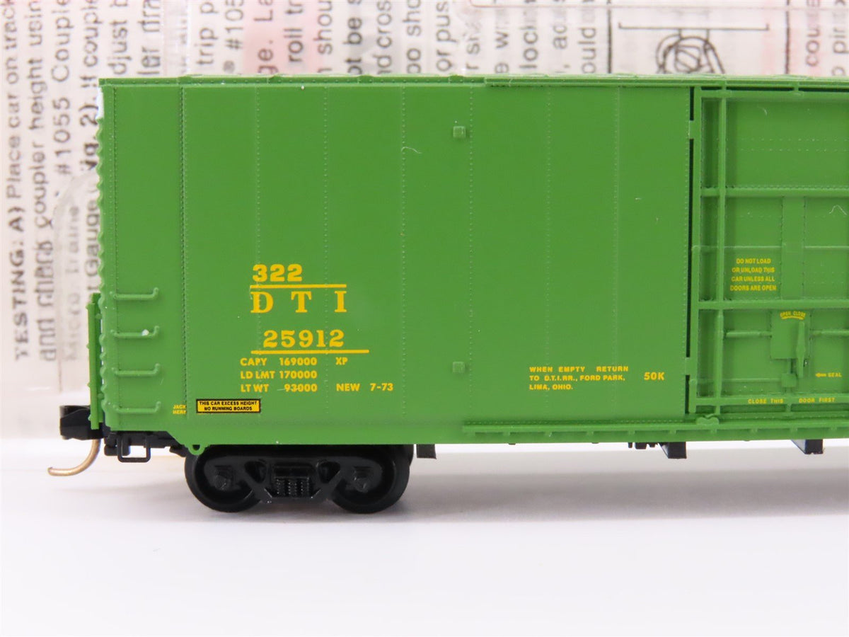 N Scale Micro-Trains MTL 102010 DTI Detroit Toledo &amp; Ironton 60&#39; Box Car #25912