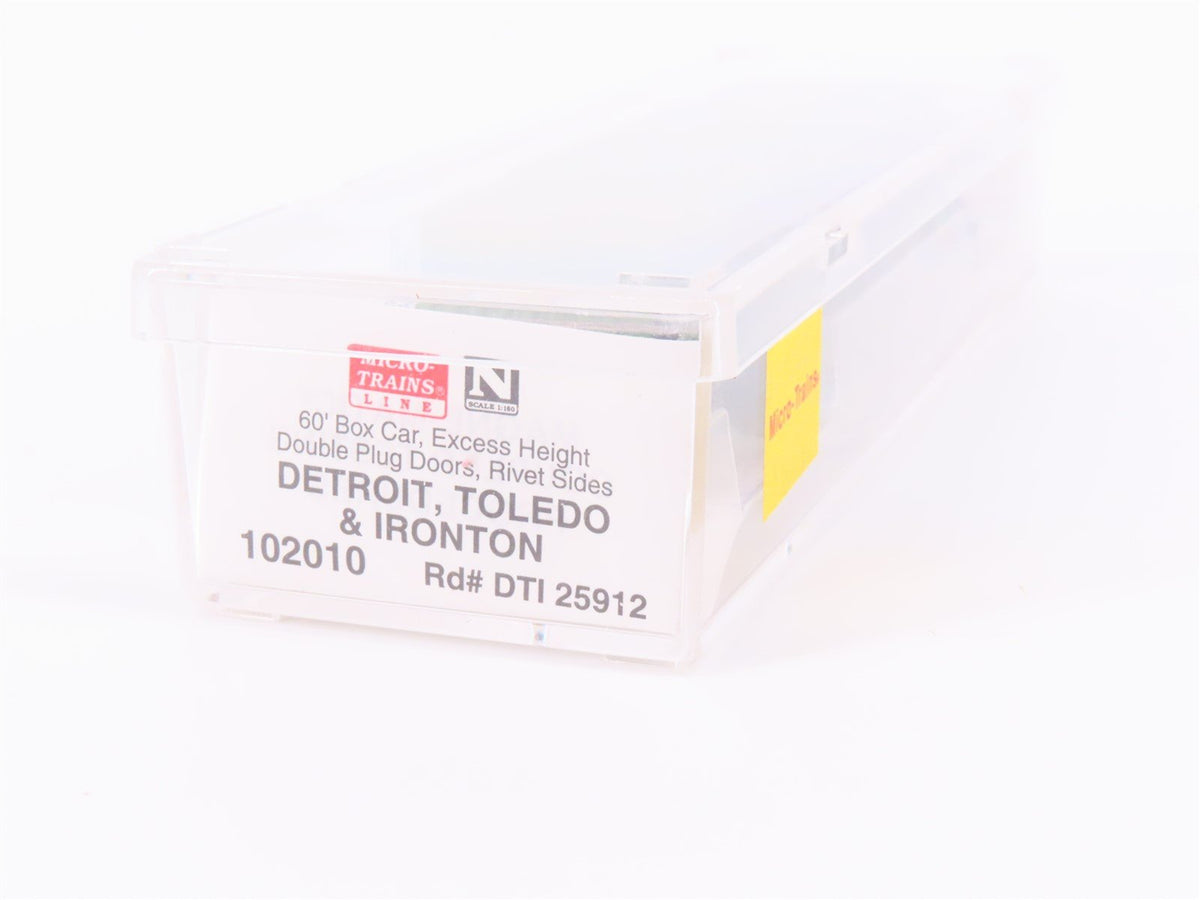 N Scale Micro-Trains MTL 102010 DTI Detroit Toledo &amp; Ironton 60&#39; Box Car #25912